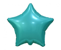 Balon foliowy "Gwiazda", matowa, turkusowa, 19"