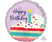Balon foliowy Purple Confetti Cake