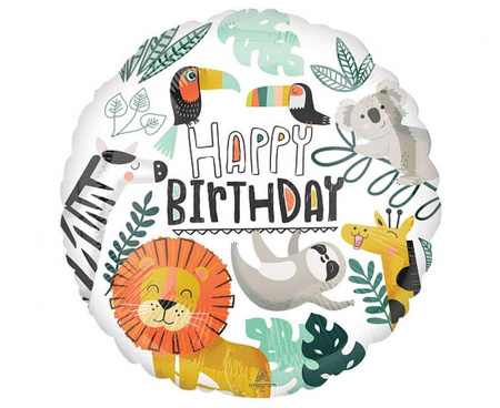 Balon foliowy 18" - Get Wild Birthday