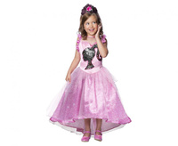 Zestaw dla dzieci Księżniczka Barbie (sukienka, opaska), rozm. M