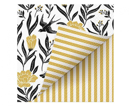 Serwetki dwustronne Double Design Time Boho, 33x33cm, 20 szt., FSC