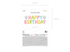 Balon foliowy Happy Birthday, 395x35cm, mix