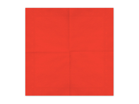 Serwetki papierowe, czerwony, 33x33cm (1 op. / 20 szt.)