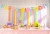 Baner filcowy, Happy Birthday, mix, 3m