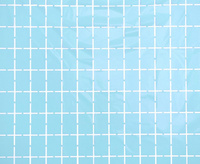 Kurtyna Kwadrat, pastelowa jasnoniebieska, 100x200 cm