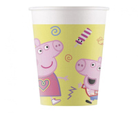 Kubeczki papierowe , Peppa Pig Messy Play (Hasbro), 200ml, 8 szt.