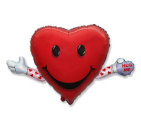 Balon foliowy 14" - "LOVE & HUG"