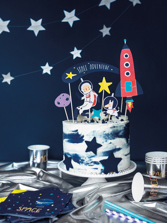 Topper na tort  Kosmos, 9,5-24,5cm (1 op. / 7 szt.)