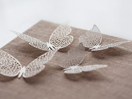 Dekoracje papierowe Motyl, 8 x 5cm (1 op. / 10 szt.)