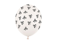 Balony 30 cm, Kokardki, Pastel Off-white (1 op. / 6 szt.)
