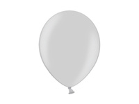 Balony 23cm, Metallic Silver (1 op. / 100 szt.)