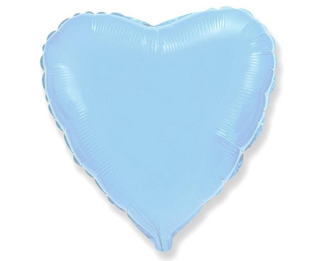Balon foliowy 18" - "Serce" (niebieskie delikatne)