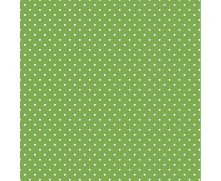 Serwetki pap. White dots on green, 33x33 cm, 20 szt.