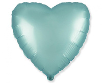 Balon foliowy 18" - Serce (satynowy pastel jasnoniebieski)
