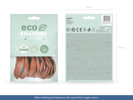 Balony Eco 30cm pastelowe, brudny róż (1 op. / 10 szt.)