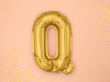 Balon foliowy Litera ''Q'', 35cm, złoty