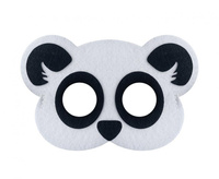 Maska filcowa Panda, 19x12 cm