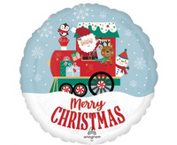 Balon foliowy 18"  North Pole Express Christmas