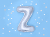 Balon foliowy Litera ''Z'', 35cm, srebrny