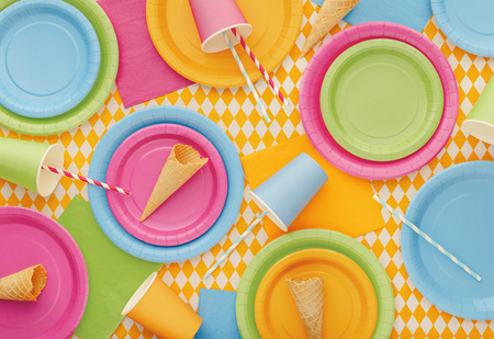 Kubeczki papierowe, jasny zielony, 250ml (1 op. / 6 szt.)