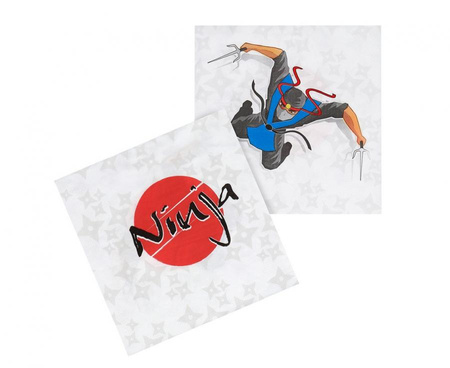 Serwetki papierowe Ninja, 33 x 33 cm, 20 szt.