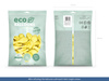 Balony Eco 30cm pastelowe, jasny żółty (1 op. / 100 szt.)