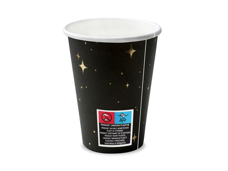 Kubeczki, czarny, 260 ml (1 op. / 6 szt.)