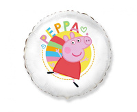 Balon foliowy 18" - Peppa White (opak. papierowe)