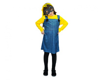 Zestaw dla dzieci Żółty Ludzik dziewczynka (opaska, sukienka, okulary), rozm. 110/120 cm