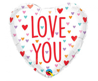 Balon foliowy 18" Love You Little Hearts, 1szt.