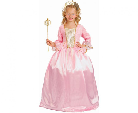 Zestaw dla dzieci Różowa Księżniczka (sukienka, tiara), rozm.130/140 cm