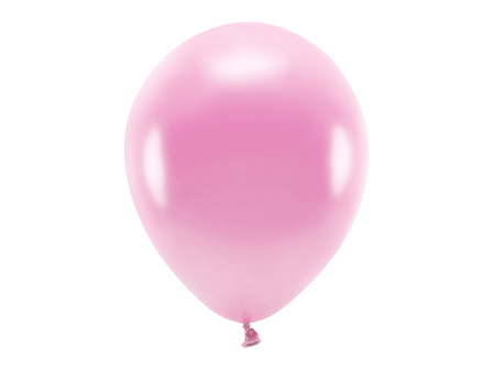 Balony Eco 30cm metalizowane, różowy (1 op. / 100 szt.)