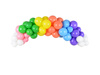 Balony Rainbow 30cm pastelowe, zielony (1 op. / 100 szt.)