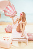 Balon foliowy Muszelka Bride to be, 52x50 cm, mix
