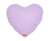 Balon foliowy, serce 14, Pastel Lavender, 5 szt.