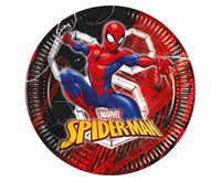Talerzyki papierowe Spiderman World Of Web, 23cm, 8 szt.