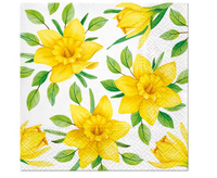Serwetki wzorzyste Daffodils in Bloom 33x33 cm / 20 szt.