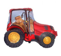 Balon foliowy 14" - "Traktor" (czerwony)