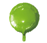 Balon foliowy "Okrągły", j. zielony, 18"