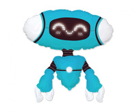 Balon foliowy 24" - Robot Blue