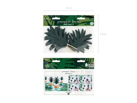 Dekoracje do muffinek Aloha - Ananasy (1 op. / 6 szt.)