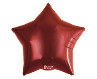 Balon foliowy, gwiazda 15", Premium Metallic Red, 5 szt.