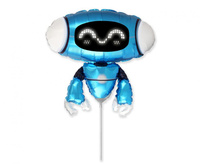 Balon foliowy 14" - Robot Blue