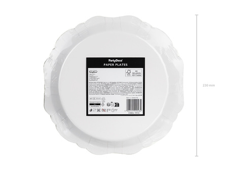 Talerzyki Pająk, 23 cm, mix (1 op. / 6 szt.)