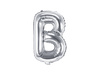 Balon foliowy Litera ''B'', 35cm, srebrny