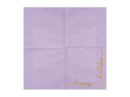 Serwetki Happy Birthday, mix, 33x33 cm (1 op. / 12 szt.)