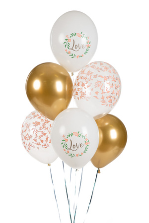 Balony 30 cm, Love, mix (1 op. / 6 szt.)