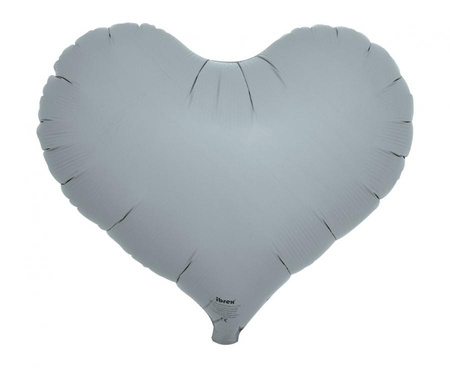 Balon foliowy, serce Jelly 14", Blue Gray, 5 szt.