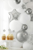 Balony Glossy 12 cm, ciemny srebrny (1 op. / 50 szt.)