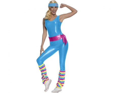Zestaw dla dorosłych Barbie (kombinezon, opaska, pasek, ocieplacze na nogi), rozm. M